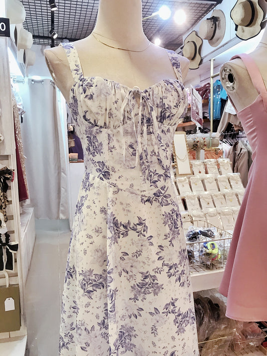 ZAINA Premium Floral Midi Dress